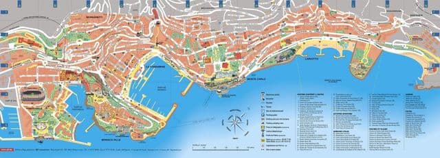 Mapa Monako ulice